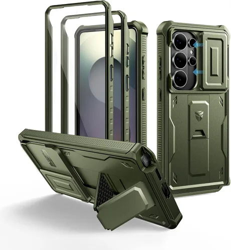 Miniatura 61 de Dexnor Funda para Samsung Galaxy S24 con Cubierta Deslizante Integrada para Cámara y Protector de Pantalla y Soporte, Funda Resistente a los Golpes