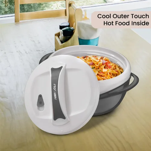 Miniatura 7 de Pinnacle Cacerola Grande Aislada con Tapa de 3.6 cuartos. Elegante Olla Caliente Calentador/Enfriador de Alimentos - Tazón Térmico para Servir