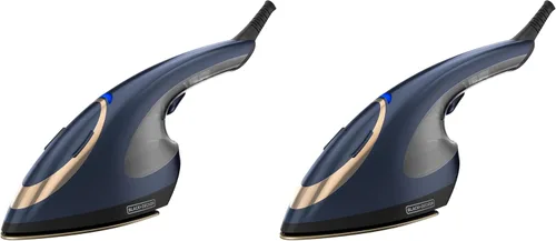 BLACK+DECKER Press & Steam - Plancha y vaporizador 2 en 1, 180% más vapor y tecnología de una temperatura, suela de cerámica, seguro en todos los