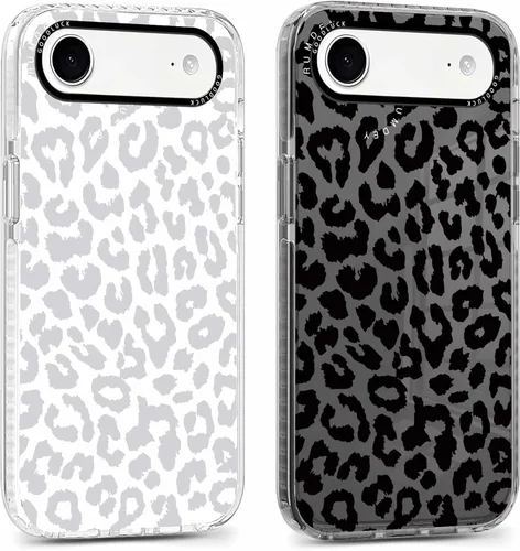 Miniatura 48 de Pack de 2 Fundas con Estampado de Guepardo para Apple iPhone 13 / iPhone 14 de 6.1 Pulgadas, Funda Transparente Linda Coquette con Patrones
