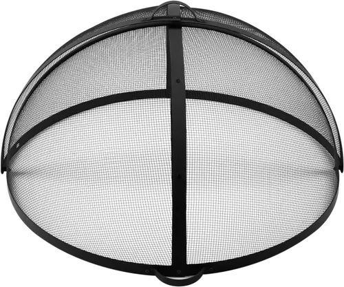 Miniatura 9 de WeCooper 30 Pulgadas Cubierta de Pantalla Salvachispas Redonda para Hoguera, Pantalla de Malla para Hogueras al Aire Libre Fácil de Abrir, Tapa