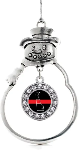 Miniatura 240 de Inspired Silver - Roller Queen - Adorno de Navidad plateado - Adorno circular para árbol de Navidad con circonita cúbica - Decoración colgante