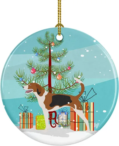 Miniatura 33 de Caroline's Treasures American Toy Fox Terrier - Adorno de cerámica de Navidad para colgar en el árbol de Navidad, decoración para el hogar, Navidad