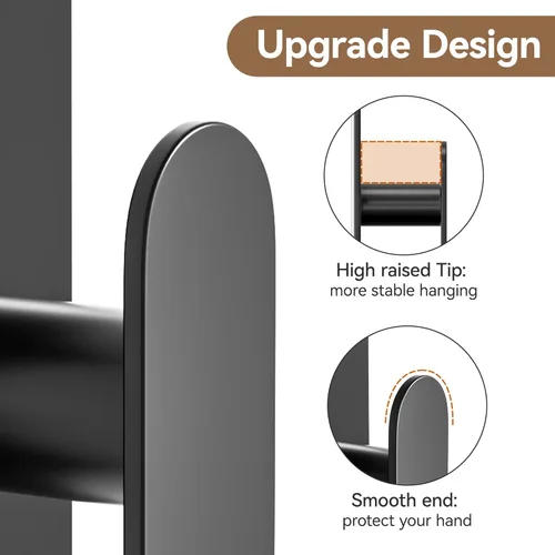 Miniatura 6 de pickpiff Ganchos adhesivos para toallas para baño: colgador de pared extra fuerte de 20 libras para ducha, cocina, casa rodante, apartamento
