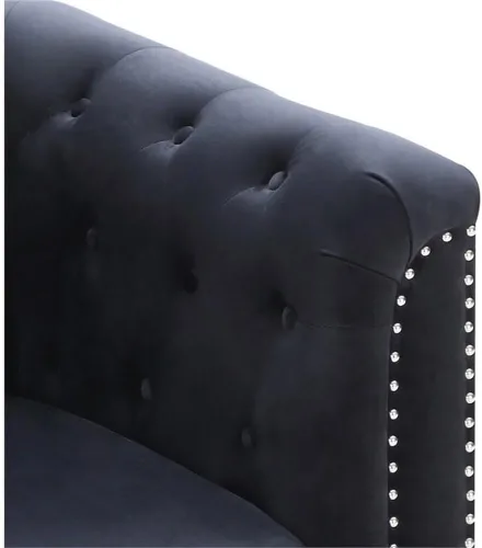 Miniatura 8 de Glory Furniture Sofá de dos plazas Pompano Velvet en negro
