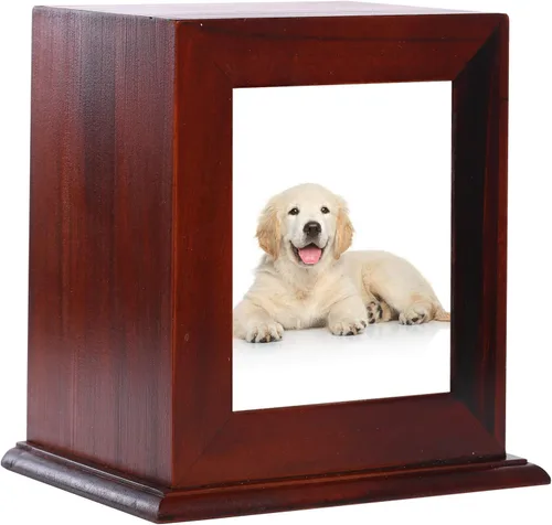 Miniatura 12 de Urna conmemorativa de madera para cenizas, marco de fotos, caja de recuerdo para gatos y perros, suministros de ataúdes funerarios, urnas