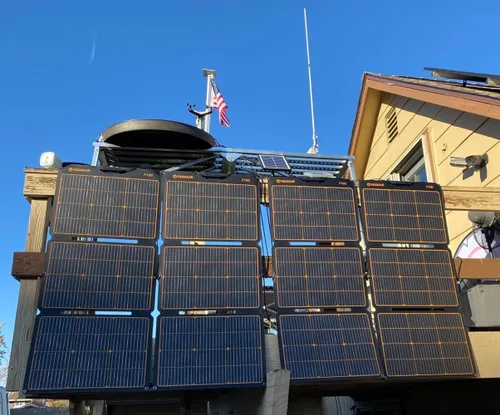 Miniatura 7 de FlexSolar 120W Paneles solares ETFE portátiles para generadores de estación de energía, celda solar plegable de 20.9V, cargadores monocristalinos