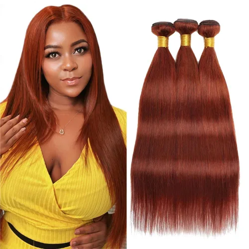 Miniatura 91 de Color 30 paquetes de cabello humano marrón onda del cuerpo paquetes 8 10 12 pulgadas brasileño virgen Remy extensiones de cabello humano doble trama