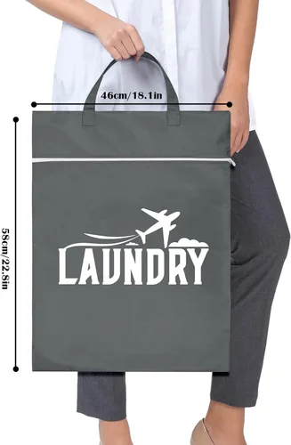 Miniatura 7 de 2 bolsas grandes de viaje para lavandería, lavables, impermeables, para ropa sucia, trajes de baño, ropa de gimnasio, lavandería, piscina, yoga