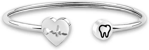 WUSUANED Pulsera de collar de dentista, higienista dental, regalo de joyería para asistente dental, higienista dental, Acero inoxidable