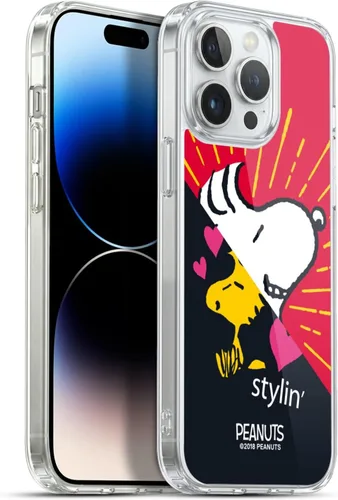 Miniatura 82 de Head Case Designs Funda de gel con licencia oficial de Peanuts Snoopy & Woodstock Halfs and Laughs [protección de grado militar] compatible