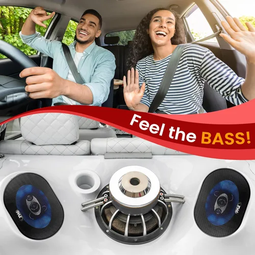 Miniatura 7 de Altavoz de sonido de coche de 5" x 7" (par) – Cono de inyección de poliéster azul mejorado de 3 vías 300 vatios con borde de goma de butilo