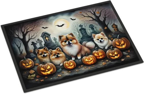 Miniatura 58 de Caroline's Treasures DAC2011MAT - Felpudo de Halloween espeluznante con diseño de Beagle, de 18 x 27 pulgadas, para interiores y exteriores