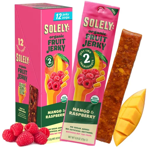 Miniatura 14 de Solely - Charqui de frutas orgánicas Un ingrediente Vegano Sin OGM Sin gluten Sin agregado de azúcar