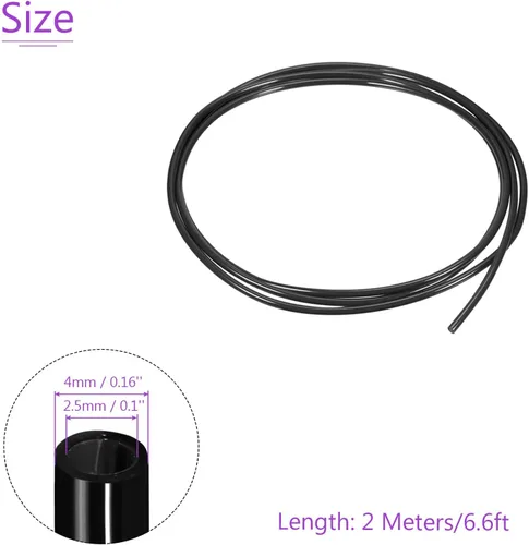 Miniatura 3 de DMiotech Tubo neumático de 0.098 in x 0.157 in, compresor de aire de 6.6 ft/6.6 pies, tubo de manguera de línea de poliuretano para transferencia