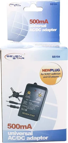 Miniatura 3 de Seven Star 1.5V, 3V, 4.5V, 6V, 7.5V, 9V, 12V DC, 500mA Regulado Universal AC a DC Convertidor con múltiples extremos de conector