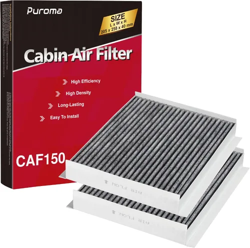Miniatura 11 de Puroma Filtro de aire de cabina con carbón activado, compatible con Honda, CR-V, Civic, Accord, Odyssey, Pilot, Crosstour, Passport, Acura ILX, MDX