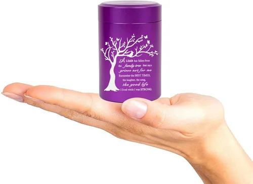 Miniatura 9 de RIPFEVURN Urnas pequeñas para cenizas humanas de 2.75 pulgadas, mini árbol de la vida, urnas de cremación para cenizas, adultos, hembras, hombres