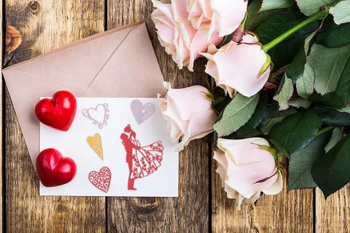 Miniatura 3 de Troqueles de corte de metal para parejas de San Valentín, novios, corazones de amor para boda, día de San Valentín, tarjetas, manualidades, álbumes