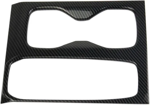 Miniatura 5 de Cubierta de panel de portavasos para consola central de fibra de carbono para Nissan Frontier 2022-2026
