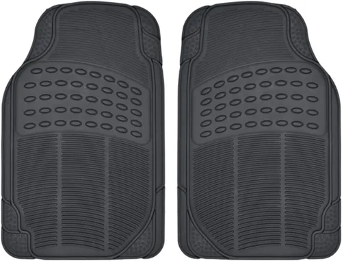 Miniatura 14 de BDK ProLiner Alfombrillas para automóvil, camiones, SUV, 2 piezas para todo tipo de clima con diseño de ajuste universal, tapetes duraderos