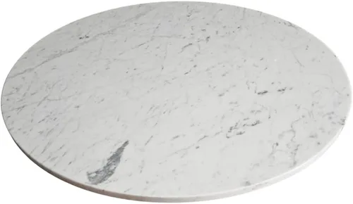 Bandeja Giratoria de Mármol Lazy Susan Bandeja Rotatoria Plato para Servir Grande Centro de Mesa para Comedor - 20 Pulgadas