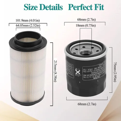 Miniatura 3 de 7080595 Filtro de aire 2520799 3084963 Filtro de aceite para Polaris Sportsman 335 400 450 500 EFI HO Magnum 325 2x4 500 4x4 Trail Blazer 330 Trail
