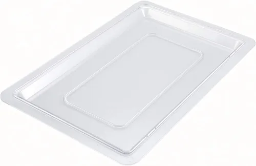 Miniatura 6 de Winco Caja de almacenamiento de alimentos de policarbonato, 12 x 18 x 3-1/2 pulgadas
