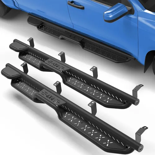 Miniatura 27 de Estribos para Wrangler JK 2007-2018, pasos de trabajo de acero resistente Heavy-Duty Work Steps, 550-LB Capacity, Easy Cab & Bed Access, Jobsite