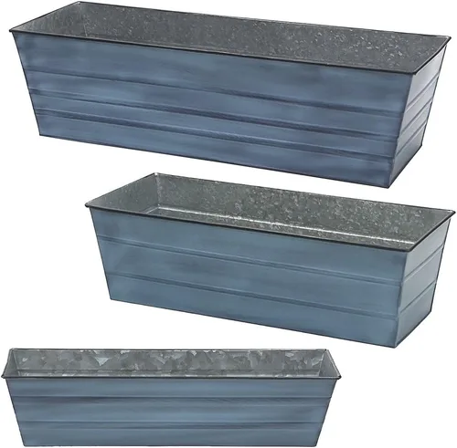 Miniatura 4 de Achla Designs C-21NB Caja de Ventana, Grande, Azul