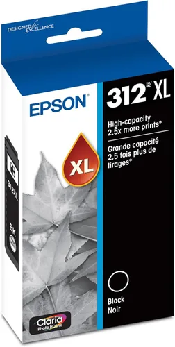 EPSON 312 Claria Photo HD Ink Cartucho negro de alta capacidad (T312XL120-S) funciona con Expression Photo XP-8500, XP-8600, XP-8700, XP-15000