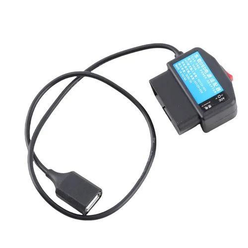 Miniatura 6 de Keenso Cable de alimentación OBD, 48cm/18.9in OBD Cable adaptador de corriente con botón de interruptor Acc Mode Protección de bajo voltaje