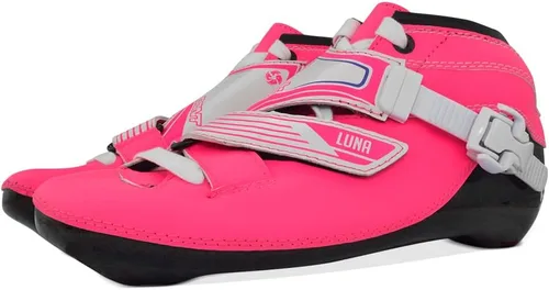 Miniatura 5 de Bont Paquete de Carreras de Patinaje de Velocidad en Línea - Bota de Patín Luna + Marco 2PF 6061 + Ruedas Elemental + Rodamientos ABEC7 - Juvenil