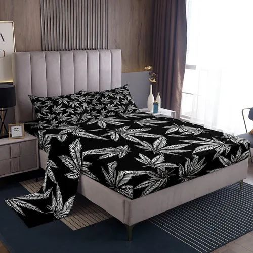 Miniatura 23 de Feelyou Juego de sábanas para niños con diseño de aguacate, ropa de cama bonita con frutas para niños y niñas, 1 sábana encimera y 1 sábana bajera