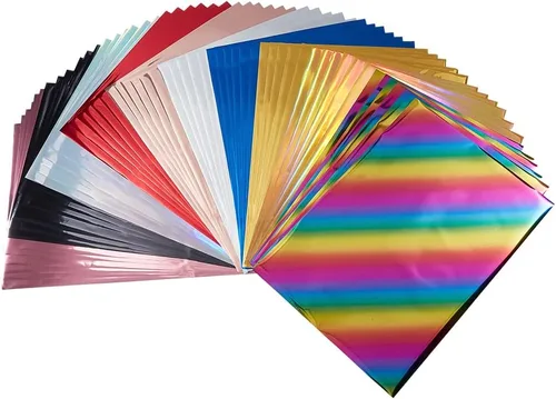 SUPERFINDINGS 60 hojas de tóner reactivo, 10 colores, papel de transferencia A4, hojas de papel para impresora láser+laminador metálico DIY 10