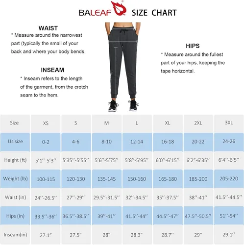 Miniatura 6 de BALEAF Women's Sherpa Lined Joggers Warm Fleece Athletic Sweatpants Winter Lounge Walking Pants