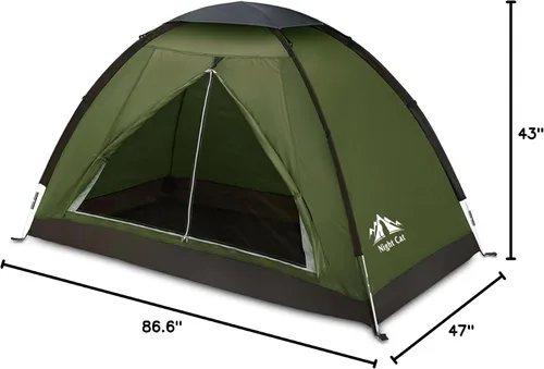 Miniatura 8 de Night Cat Tienda de Campaña para Mochileros para Una o Dos Personas, Liviana, Impermeable, para Acampar, Senderismo, para Adultos, Niños, Scouts