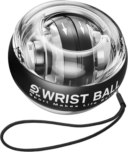 Miniatura 10 de JIN BD Pelota de entrenamiento de muñeca, fortalecedor de muñeca giroscópico giroscópico para antebrazo, bola giroscópica para fortalecer brazos