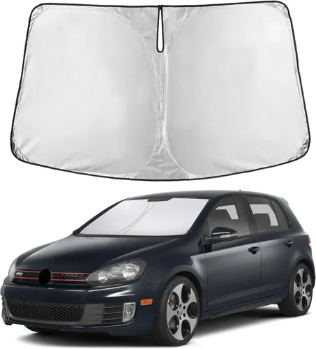Miniatura 110 de Econour Parasol para parabrisas compatible con Honda Civic 2016-2021, protector de parasol plegable para ventana, bloquea los rayos UV y mantiene tu