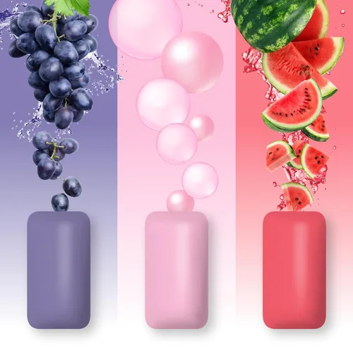 Miniatura 3 de PUR Goma Jumbo Chicle sin Aspartame 100% Xilitol Sabor Natural de Chicle de Masticar, Uva, Sandía, 20 Piezas (Paquete de 10)
