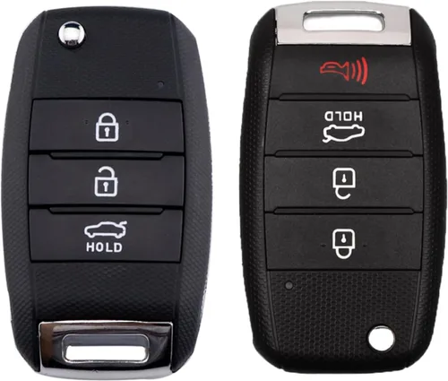 Miniatura 6 de LadyCent 1 funda plegable para llave inteligente Kia K2 K3 K5 Carens Cerato Forte Sorento, para Hyundai Avante Santafe, 4 botones TOY40
