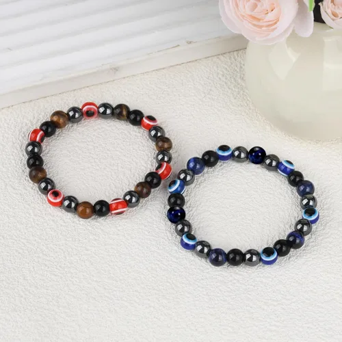 Miniatura 22 de Triple Protection Bracelet, CARPDIM Evil Eye bracelet and Black Obsidian evil eye Beads Bracelet for Men Women Healing Bracelets Bring Good Luck