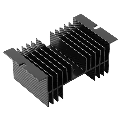 uxcell Disipador de calor de aluminio negro 4.9 "x 2.8" x 2"/12.5 x 7 x 5 cm Aletas de enfriamiento disipador de calor disipador de calor para relé