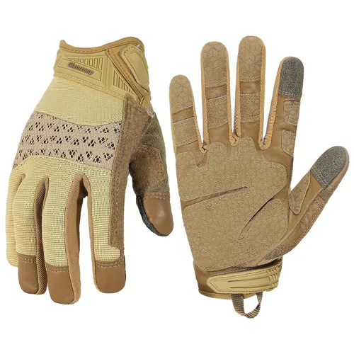 Miniatura 23 de Handlandy - Guantes de trabajo para hombre y mujer, para mecánicos, de seguridad, de uso general, aptos para pantalla táctil, guantes de trabajo