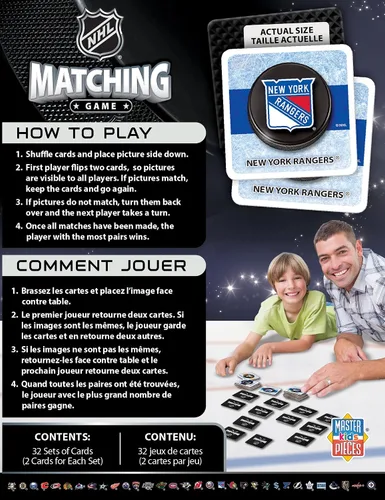 Miniatura 4 de Masterpieces Juegos deportivos - Juego de emparejamiento de la liga de la NHL - Juego para niños y familia - Ríe y aprende
