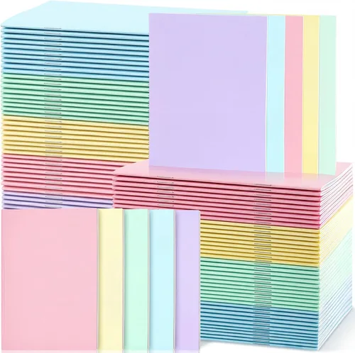 Miniatura 8 de Kosiz 100 Piezas Libros en Blanco Coloridos a Granel Libros en Blanco para que los Niños Escriban Historias Mini Cuadernos de Tapa Dura Cuadernos