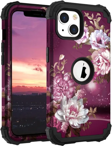 Miniatura 49 de Hocase Funda para iPhone SE 2022/2020, resistente a prueba de golpes, de plástico duro+goma de silicona, funda protectora híbrida para iPhone SE