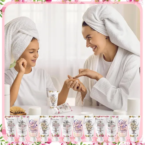 Miniatura 7 de 48 piezas de crema de manos cristiana a granel para mujeres, versículo de la Biblia, mini loción de manos de las Escrituras loción de viaje