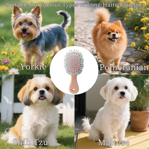 Miniatura 6 de Gentle Cloud - Cepillo de cojín de aire para perros pequeños con caja de regalo, apto para Yorkie, Shih Tzu, Pomerania, Maltipoo, maltés, caniche