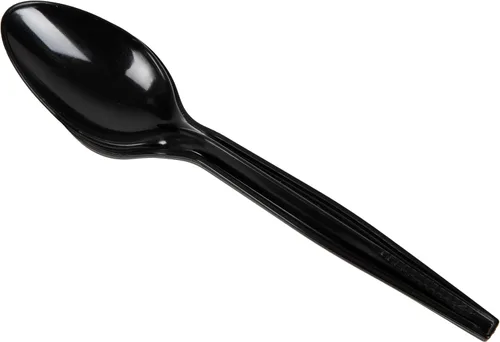 Mind Reader Recambio de cuchara para CUTDISPBK-BLK, utensilios de plástico, restaurante, sala de descanso, 100 piezas, negro